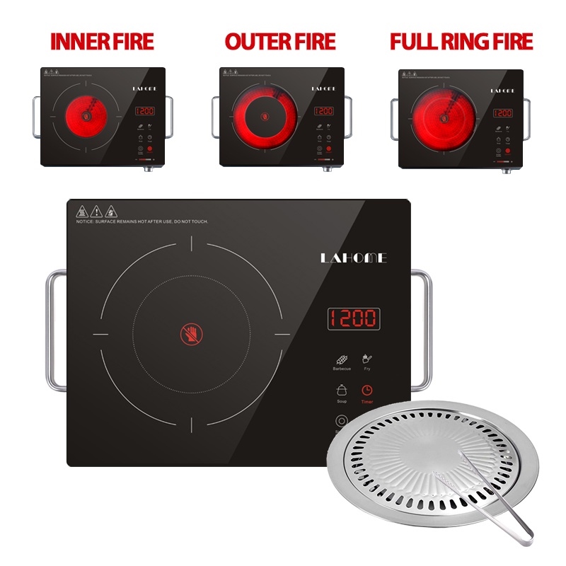 LAHOME Electric Ceramic Stove Original Burner Infrared Induction Cooker Inverter Countertop
