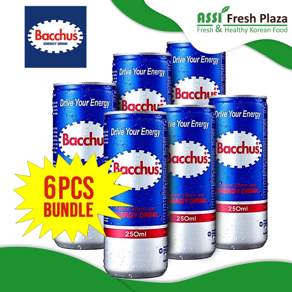 Bacchus Energy Drink 250ml (6 pcs Bundle) Lazada PH