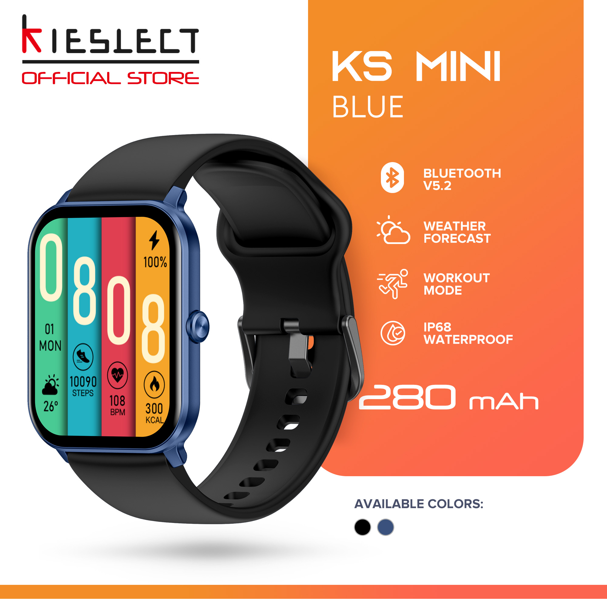Kieslect Ks Mini Smartwatch 1.78 