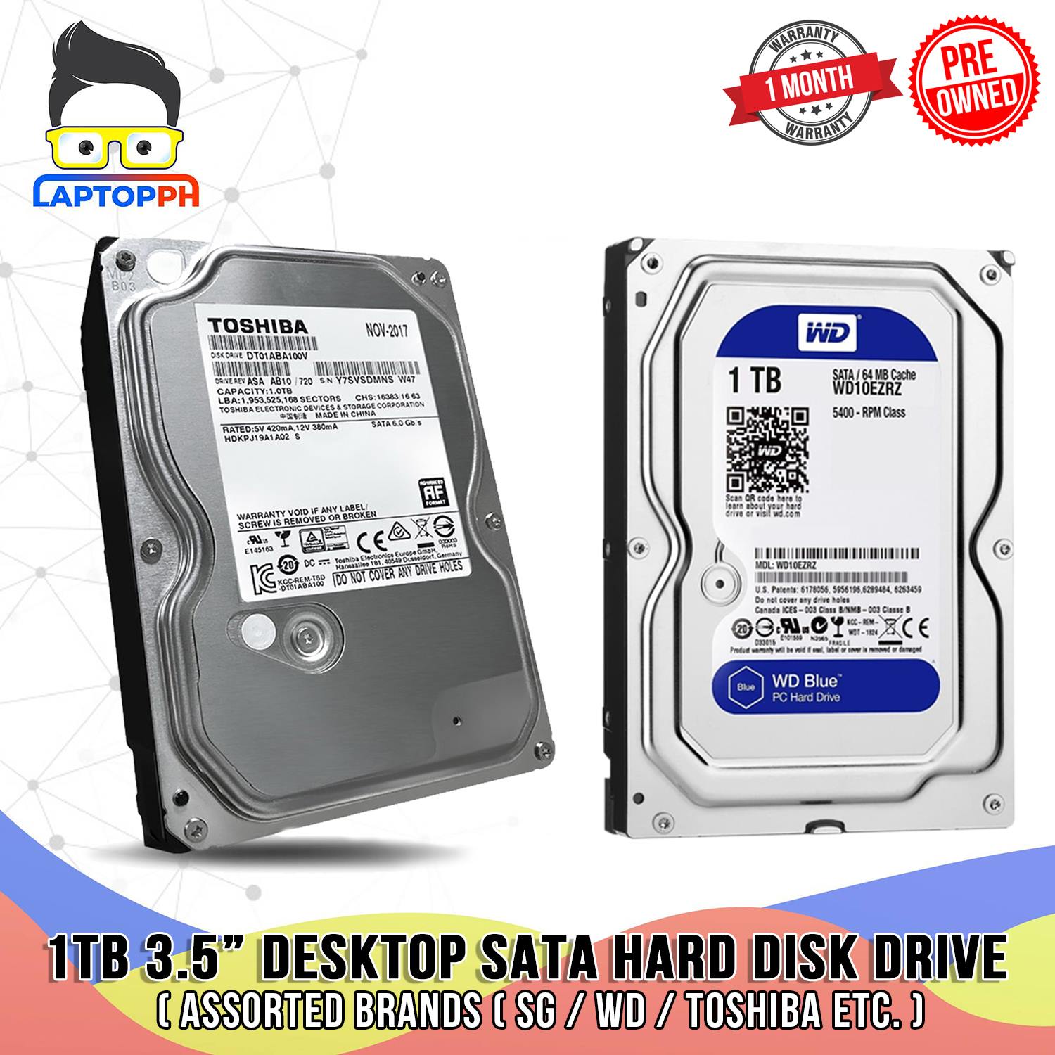 ASSORTED BRAND 3 5 SATA DESKTOP HDD HARD DRIVE Good For CCTV Files ASSORTED BRAND 3 5 SATA DESKTOP HDD HARD DRIVE Good For CCTV Files