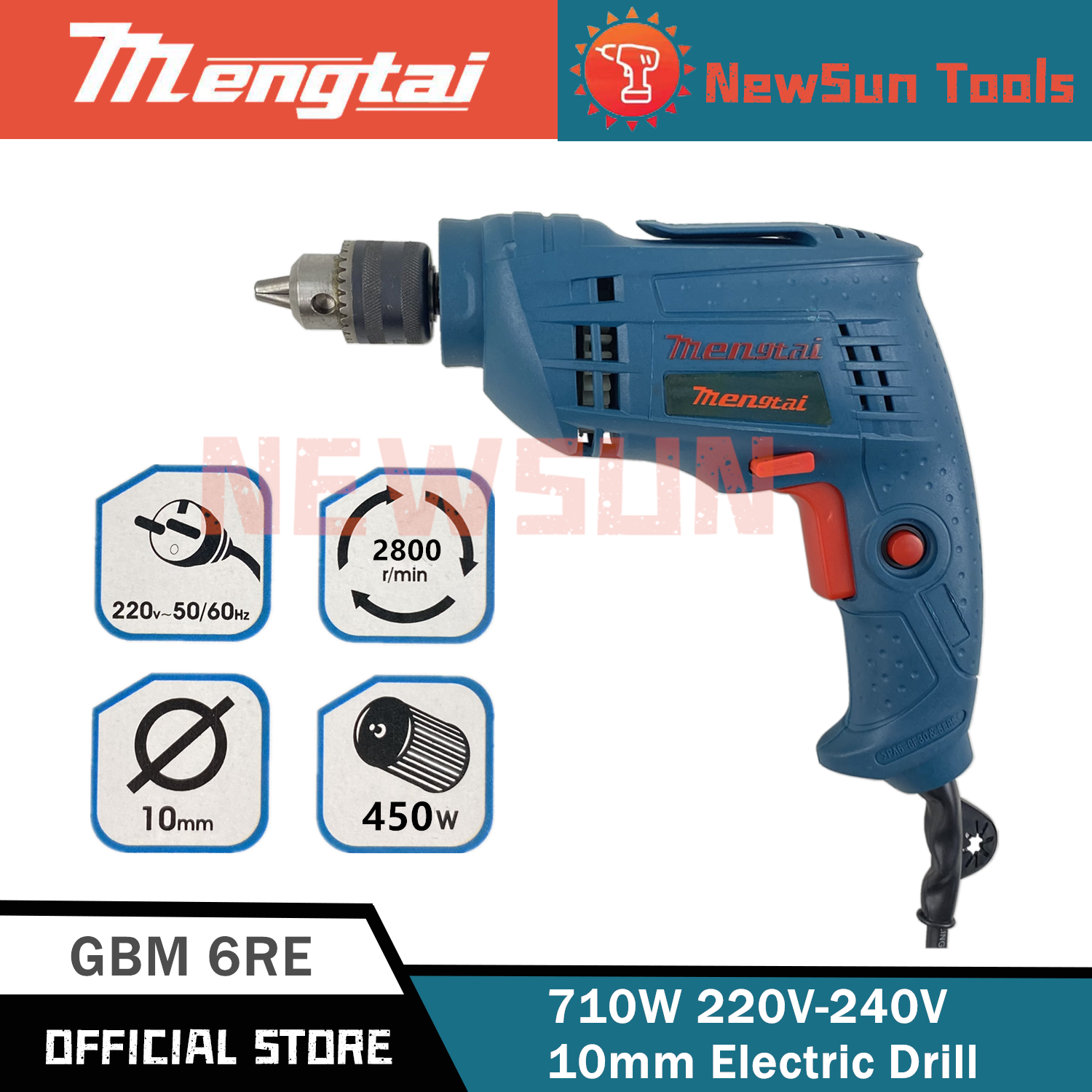 Mengtai GBM6RE 450W 10mm Electric Rotary Drill Lazada PH