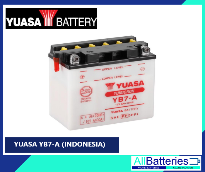 YUASA YB7-A (INDONESIA ) | Lazada PH