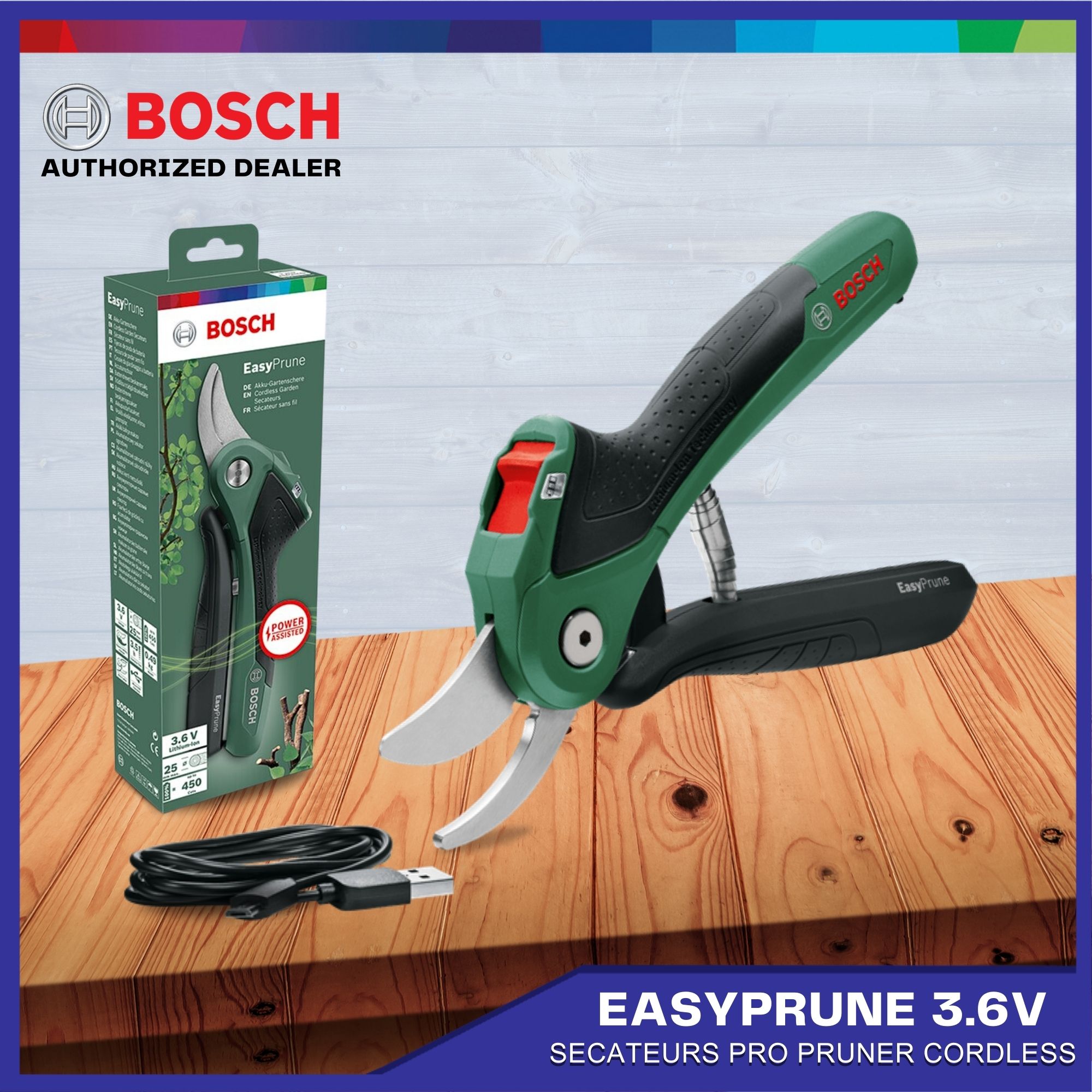 Bosch Easy Prune Cordless Garden Secateurs Pro Pruner H&G