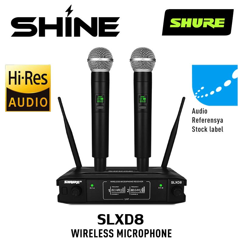 Wireless Microphone SHURE digital wireless mic system stable signal ...