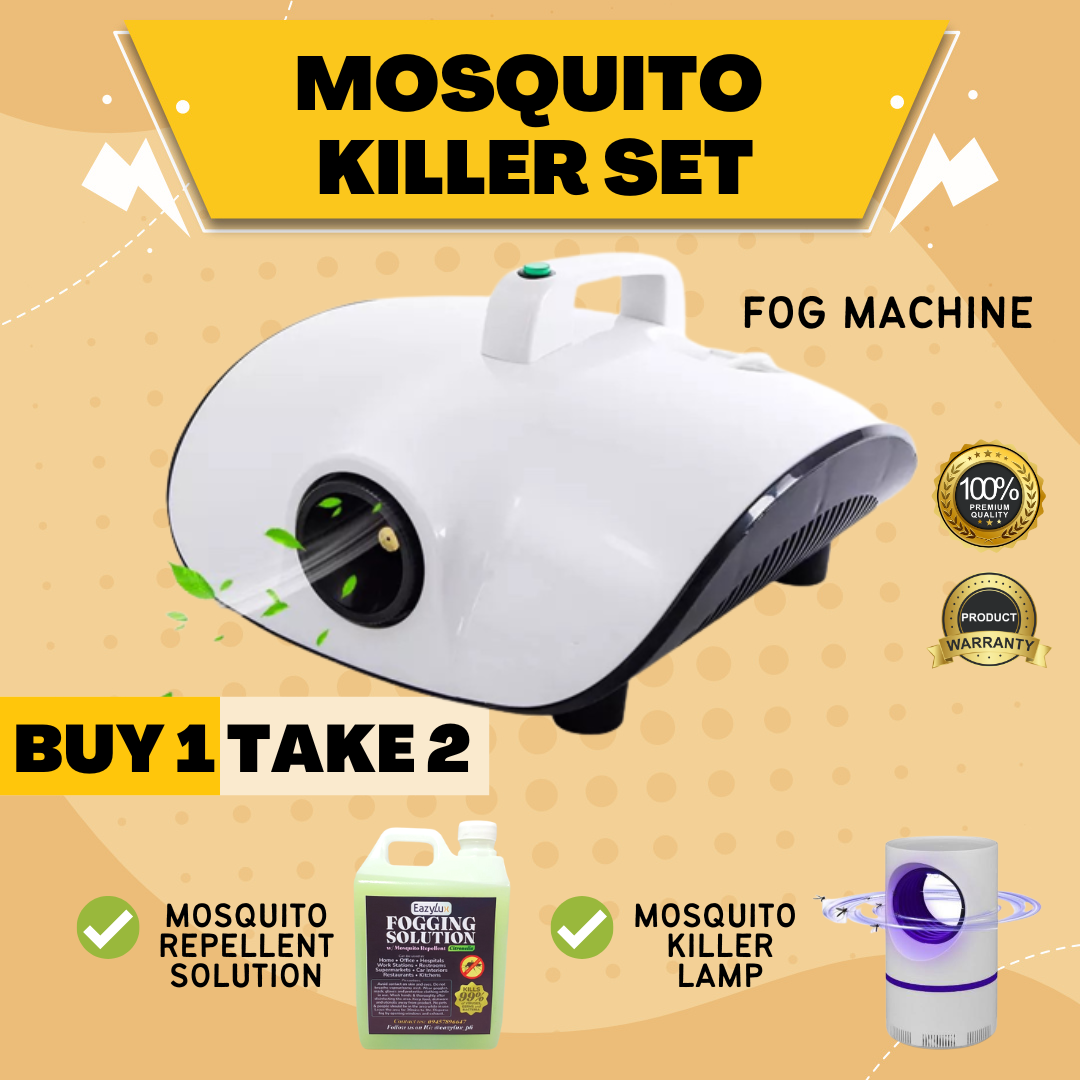 BEST ANTI MOSQUITO Fog Machine Smoke + 1L Fogging Solution Mosquito