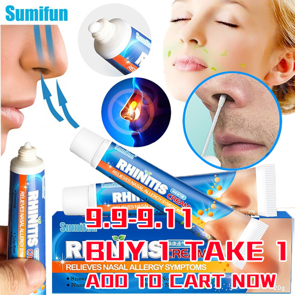 20g Sumifun Nasal Ointment Rhinitis Sinusitis Cream Help Breathe Nasal Antibacterial Runny Nose