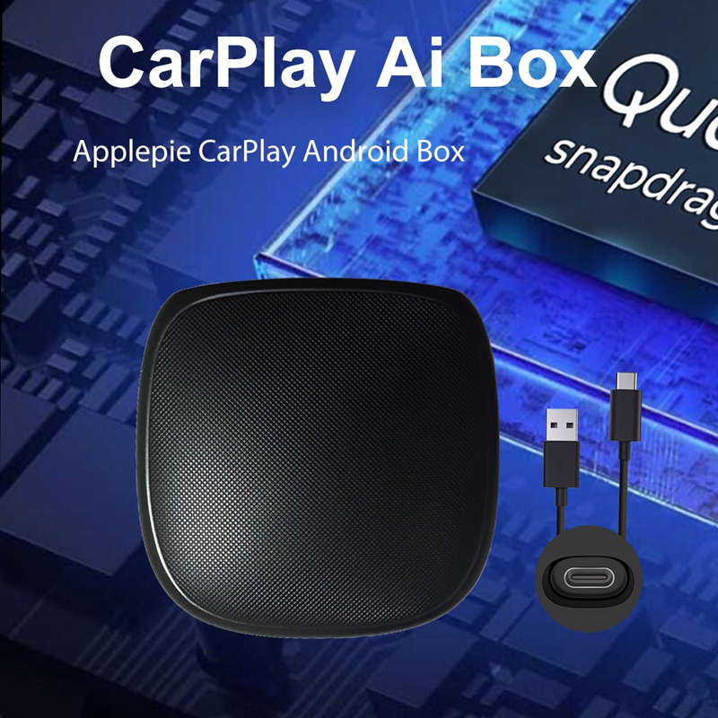 Wireless Carplay IOS Android Auto Ai Box Car Multimedia Player 4+64G