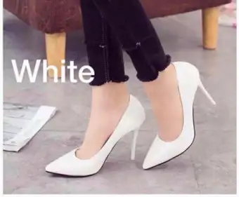 white pointed toe sandals