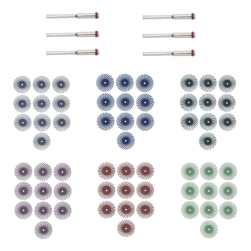 50pc 1'' Radial Bristle Disc Brush Detail Polishing Wheel Rotary Tool For Deburring Cleaning Wood Carving Jewelry Making Polish