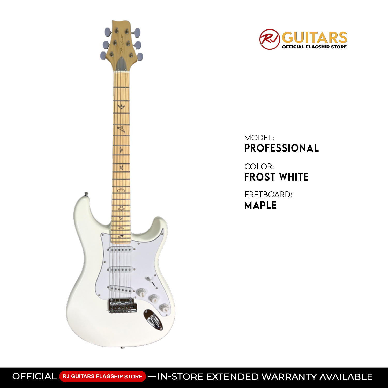 RJ Vibecaster Electric Guitar (Silversky Stratocaster