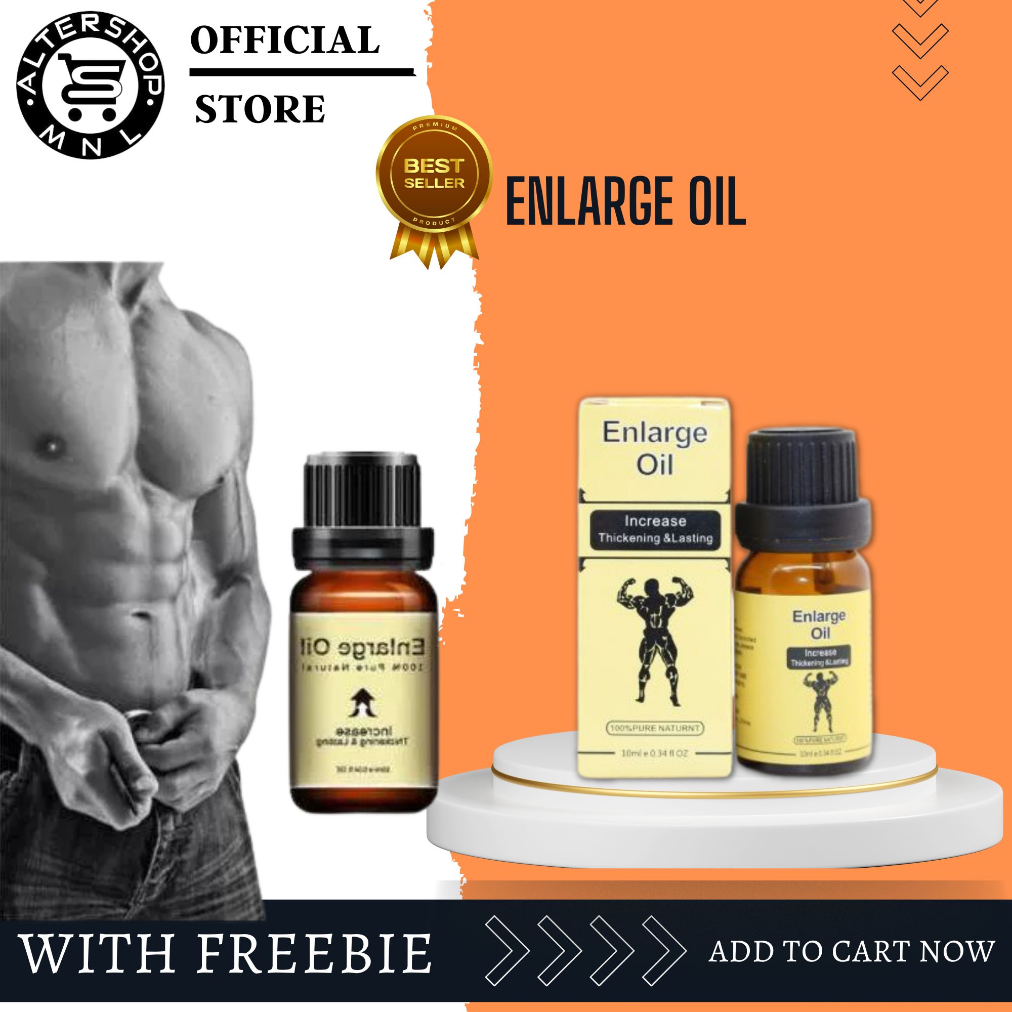 ORIGINAL BEST SELLING!! Enlarge OIL 100 Natural Herbal Enlargement