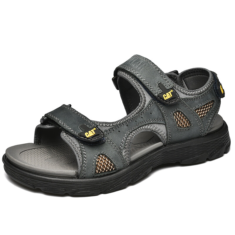 CAT Sandals for Men Suede Leather Sandals Caterpillar Fashion Hiking