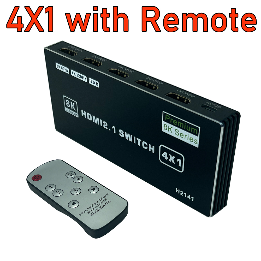 HDMI Switch 4K 120Hz 8K 60Hz HDMI Switcher for Xbox Series