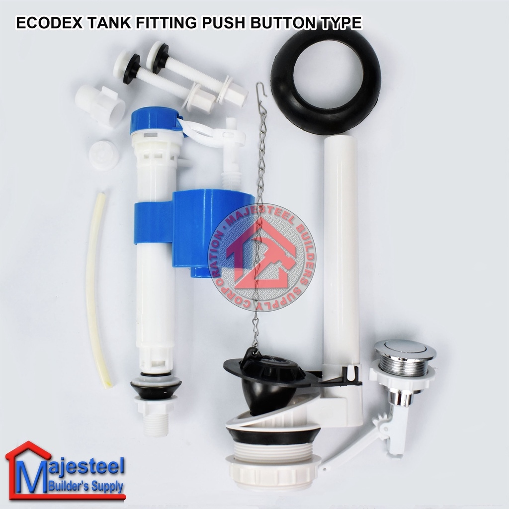 Ecodex Repair Kit Water Tank Fittings for Toilet Flush Universal Toilet