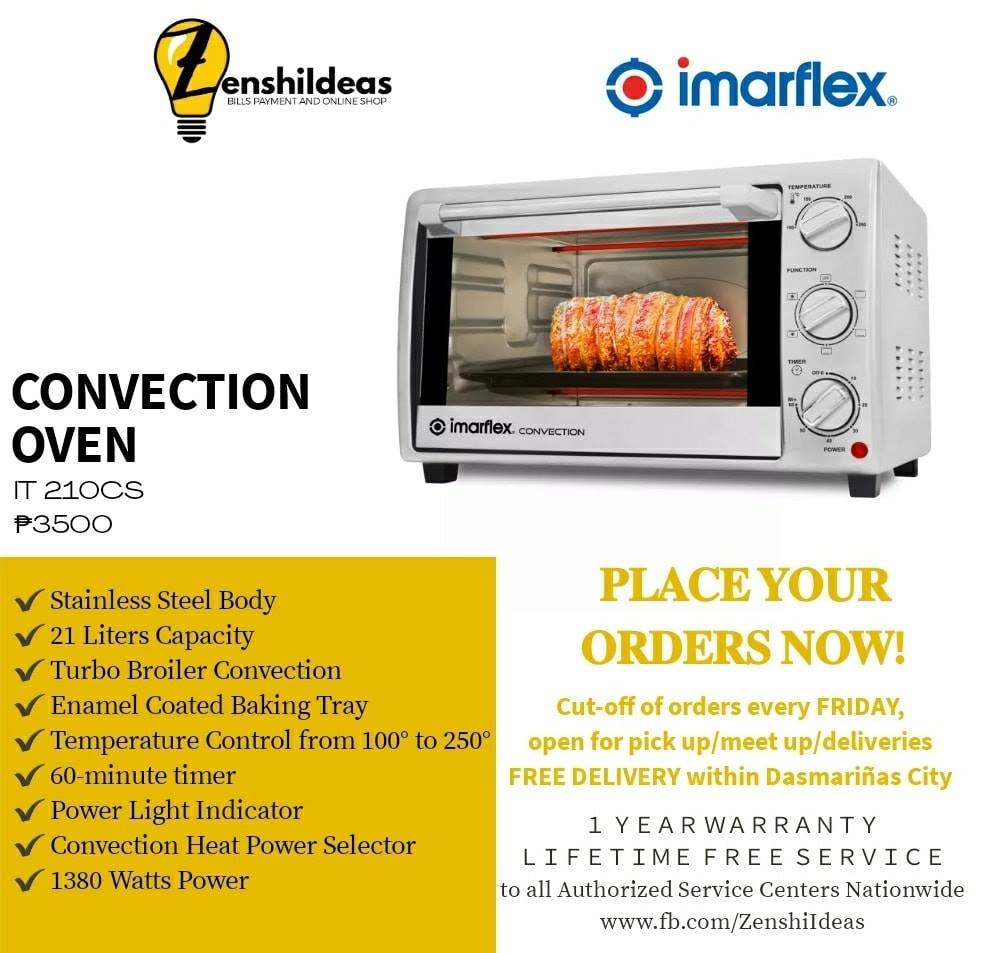 IMARFLEX Convection Oven IT210 CS Lazada PH
