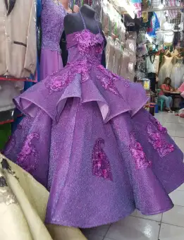 purple gown for kids
