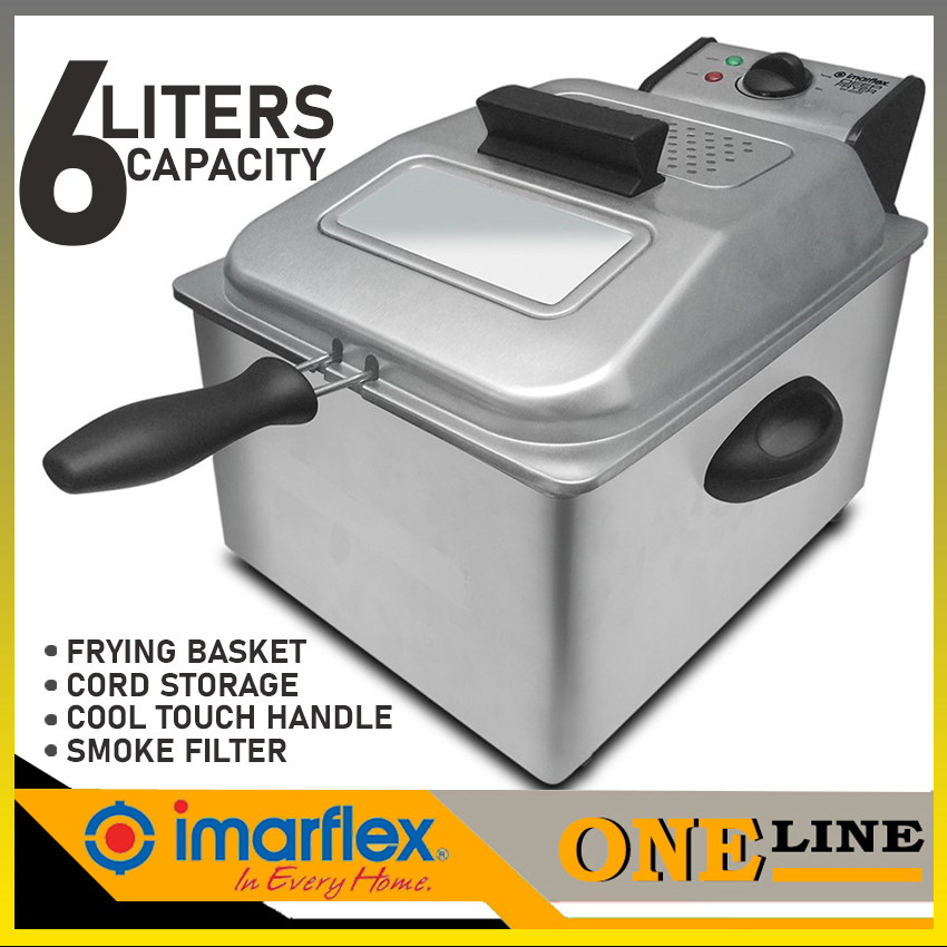 Oneline Imarflex IDF6000S 6Liters Capacity Stainless Deep Fryer