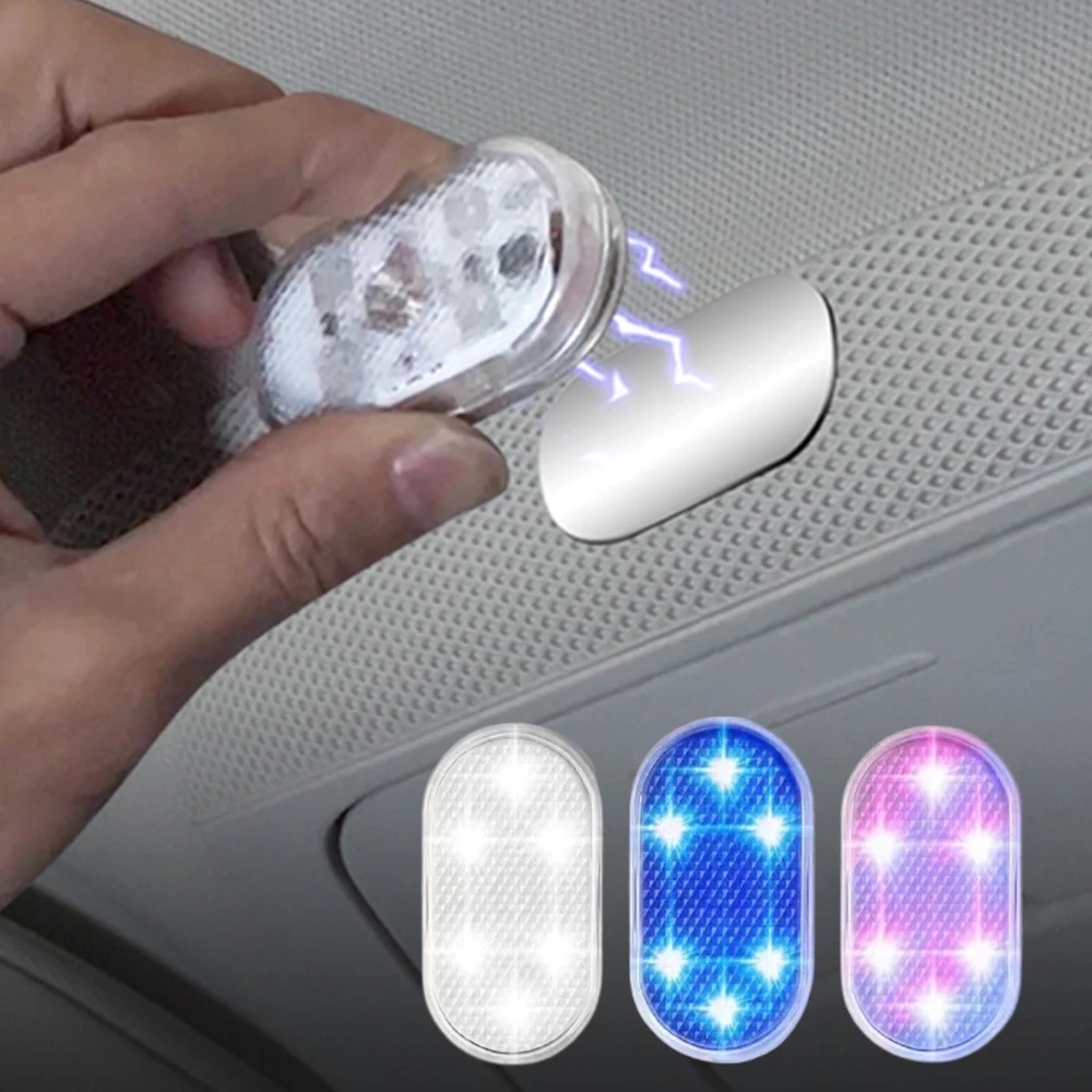 Mini Car LED Light Touch Switch Wireless Car Ceiling Reading Light USB