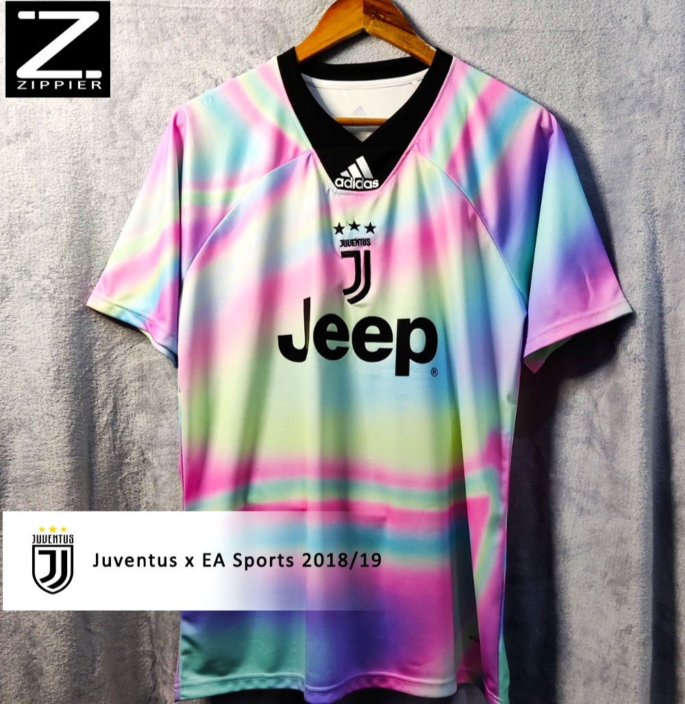 fresa Inocente Maestro Zippier - Football Shirt Jersey Juventus EA Sports 2018/19 (Made in  Thailand) Rainbow Jeep | Lazada PH