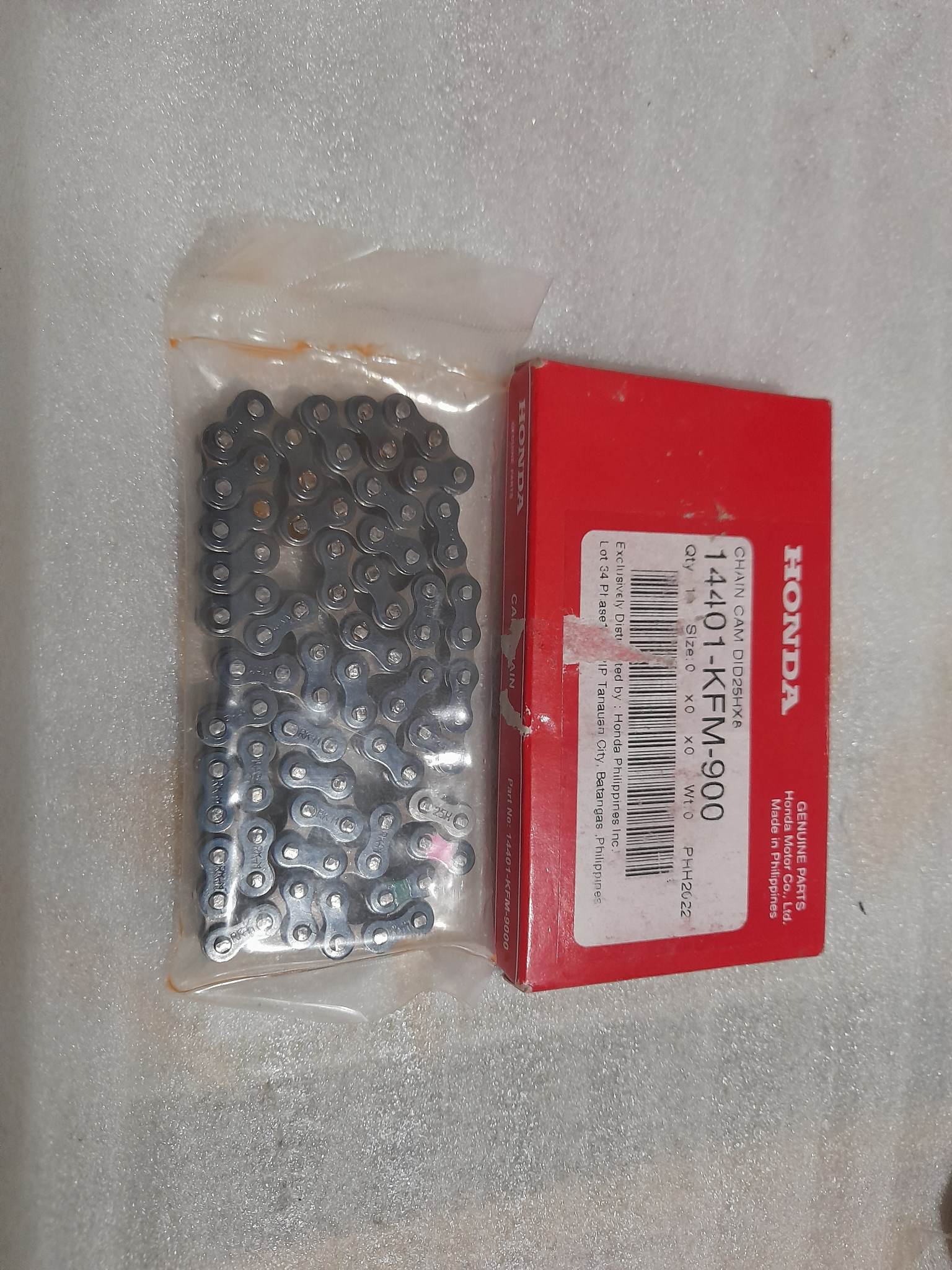 Honda Original Genuine Parts Timing Chain Wave 100 (25Hx88L)(14401KFM