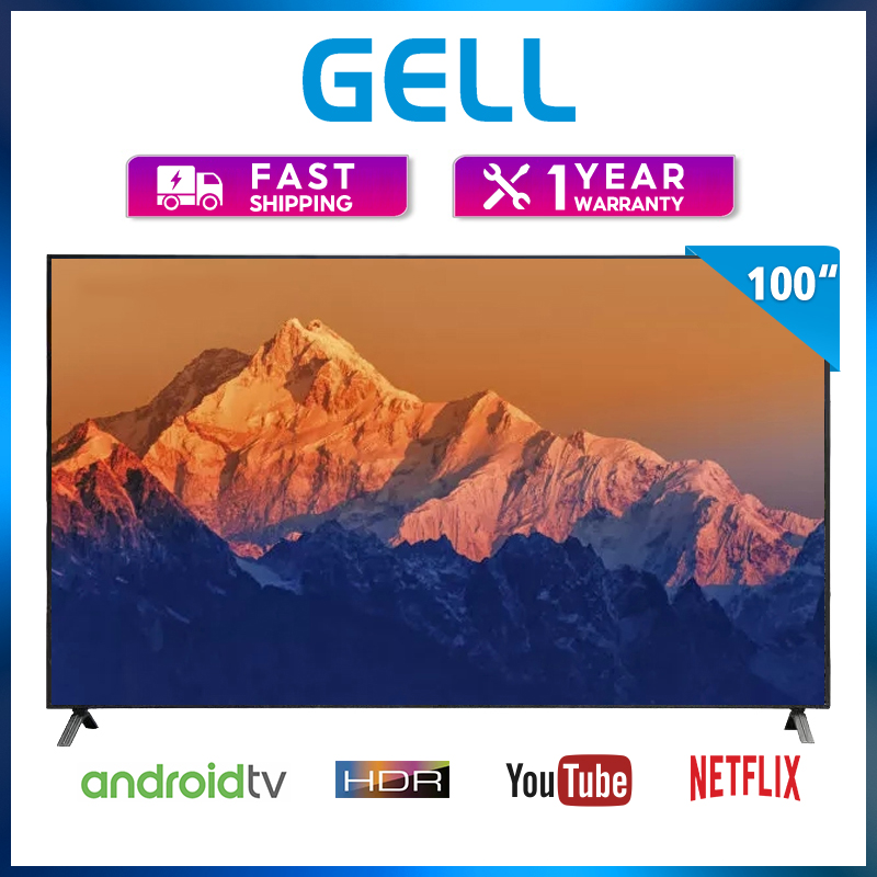 GELL 100 inches GiantScreen Smart TV flat on sale screen tv UHD