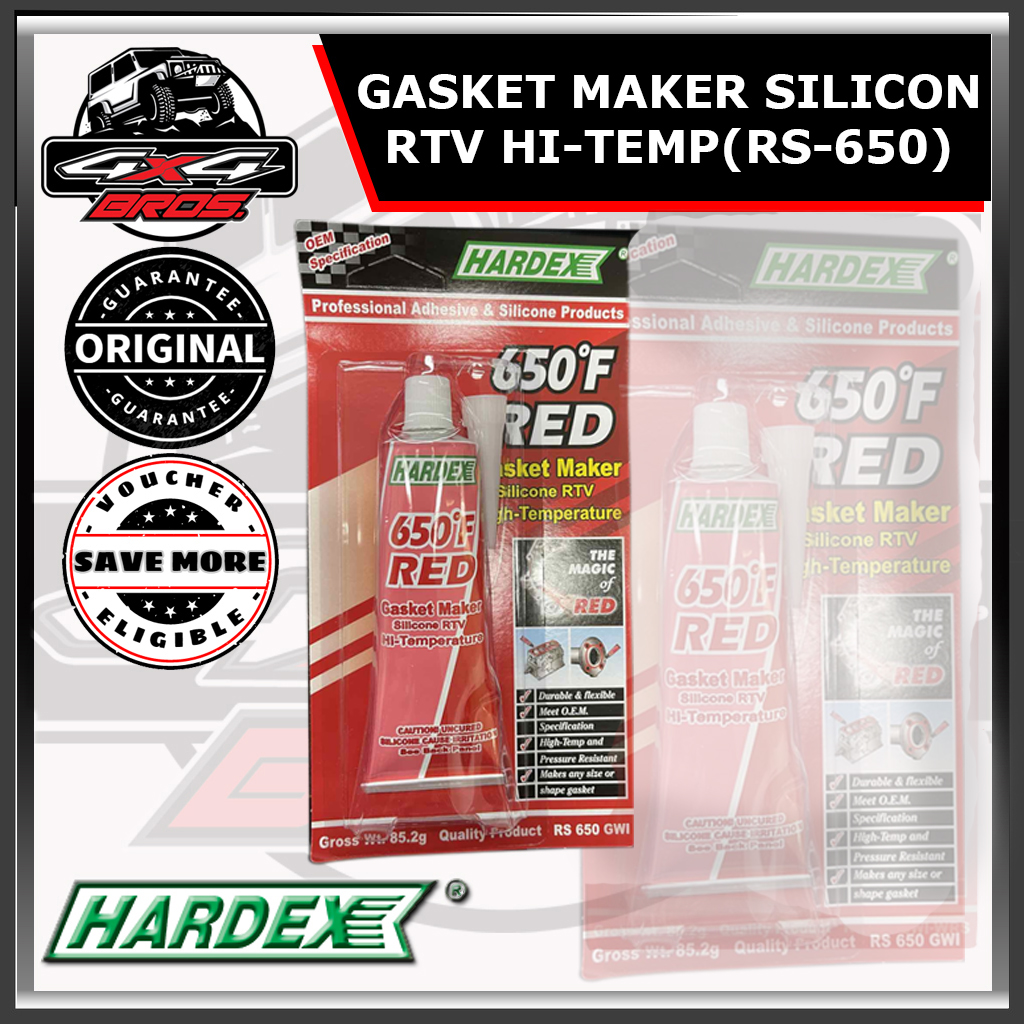 HARDEX GASKET MAKER & ADHESIVE 650F (RED) (RS650) Lazada PH
