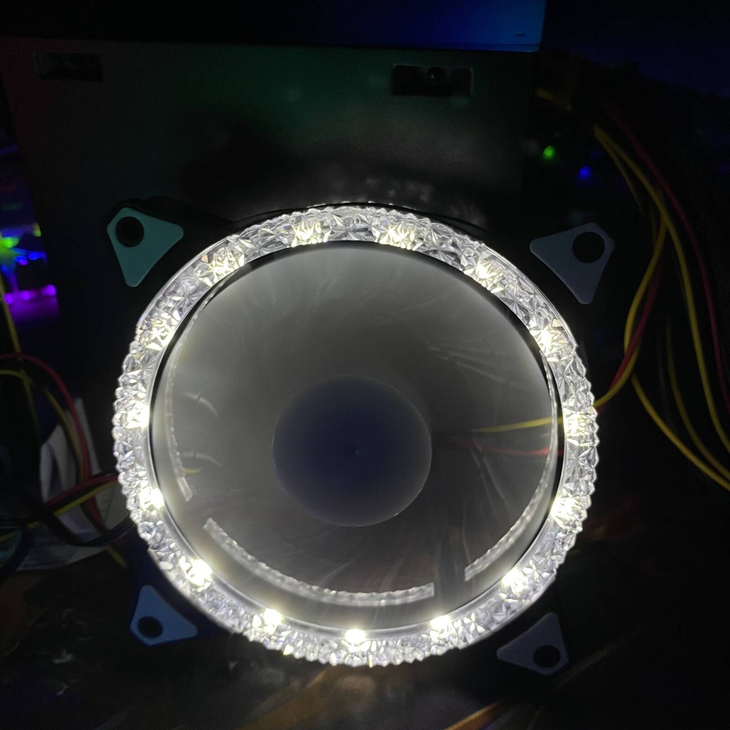YGT FAN DOUBLE RING DIAMOND 120MM Case Chassis Cooling Ring CPU Fan