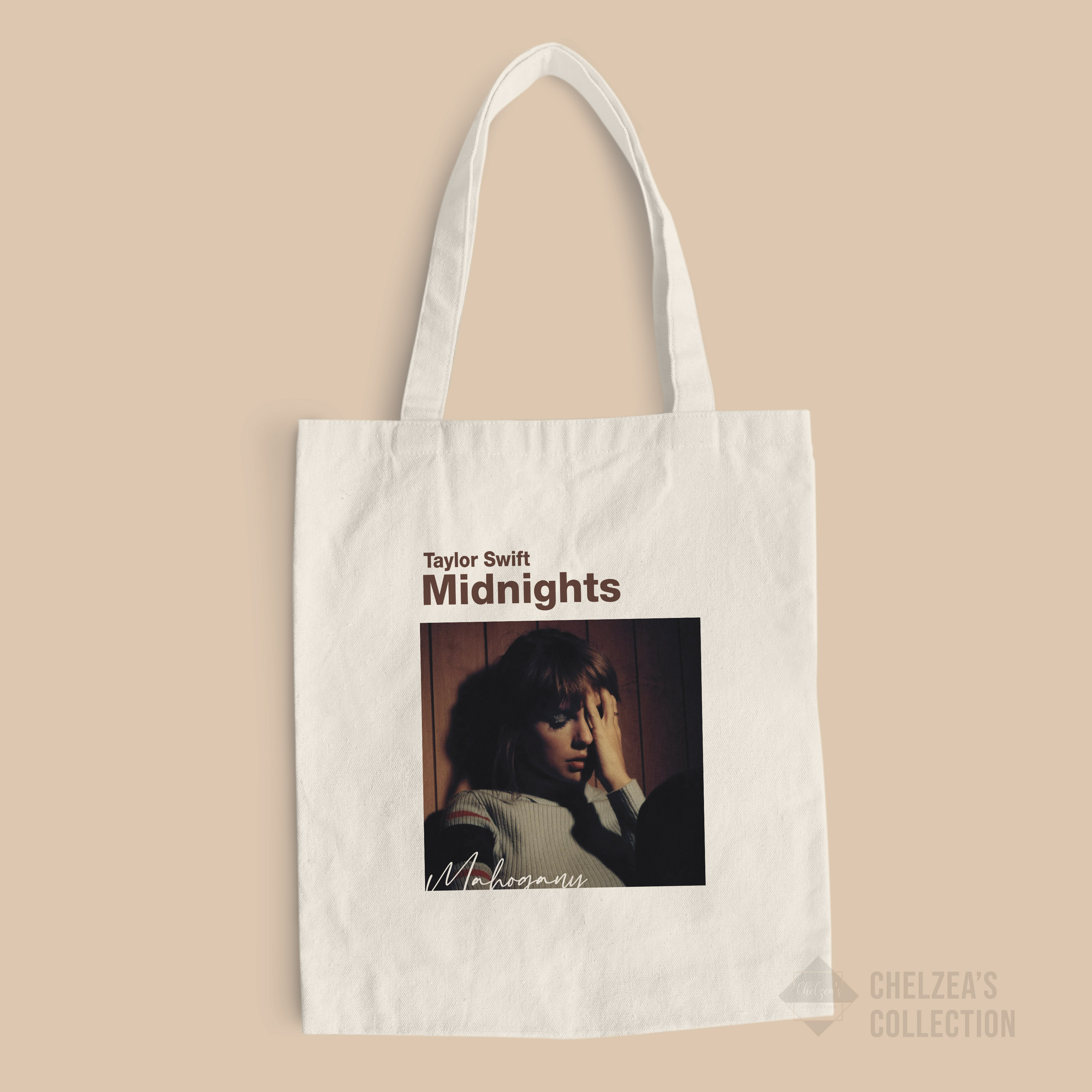 Canvas Tote Bag - Taylor Swift Inspired Midnights Album Fan Art Cover ...