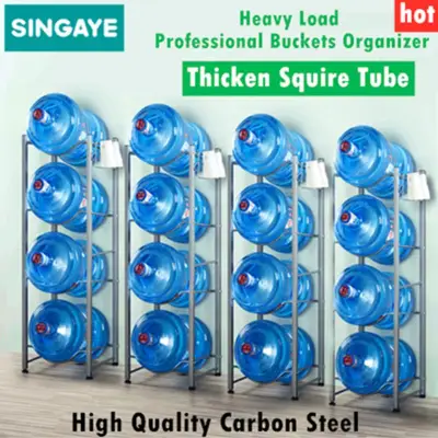 Singaye Water Stand, Water Rack, Storage Rack, Stand For Water Dispenser, Space Savers - High Carbon Steel Water Dispenser Stand - 4 & 5 Layers