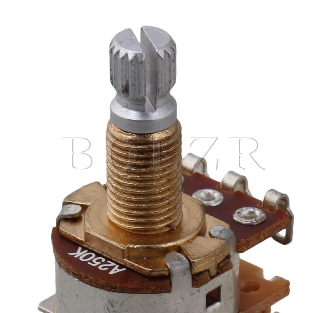 A250k Push Pull Guitar Pots Set of 3 Silver+Gold review and price