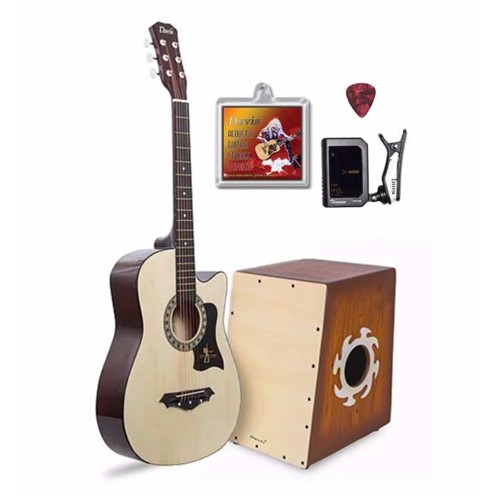 davis jg-38c acoustic guitar package