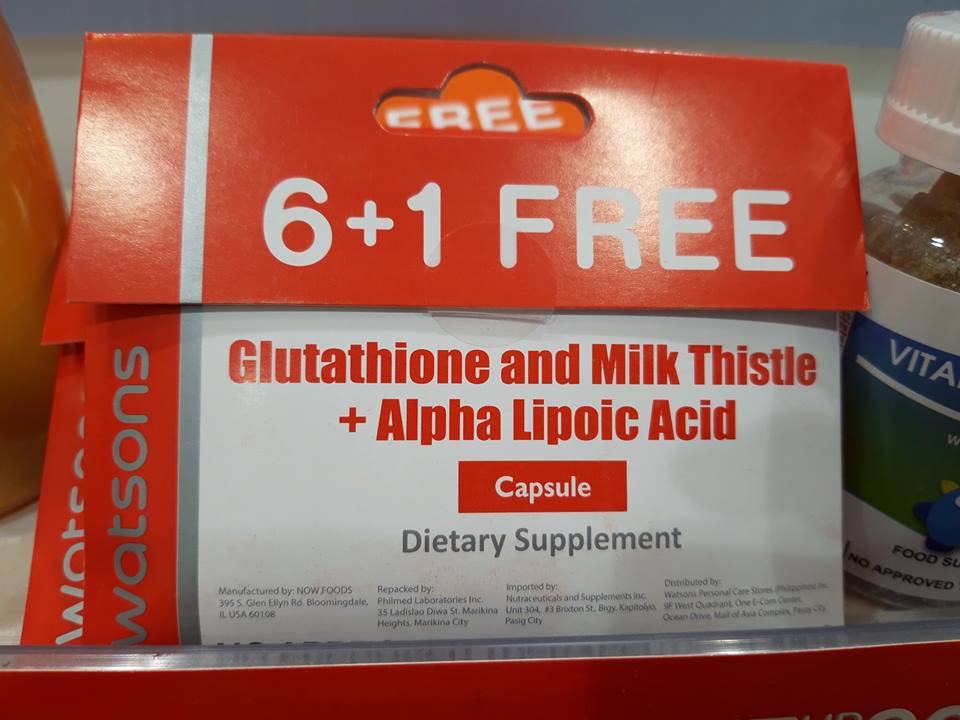 Glutathione and Milk Thistle + Alpha Lipoic Acid 6 Plus 1 Pack | Lazada PH