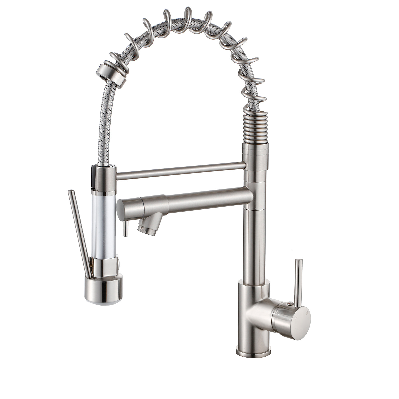 304 Stainless Steel Kitchen Hot and Cold Faucet 360° Rotate Pull Out