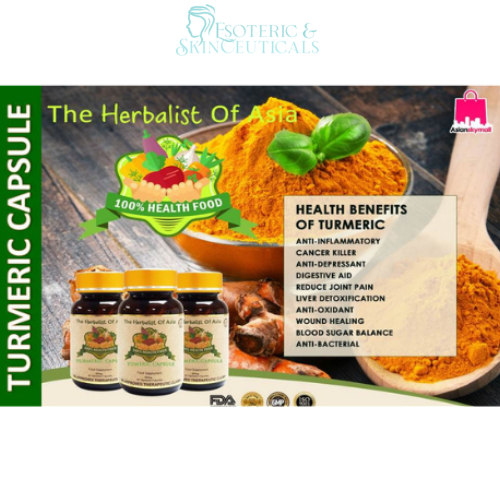 [ Esoterica and Skinceuticals Ph ] TURMERIC Food Supplement 500mg 90