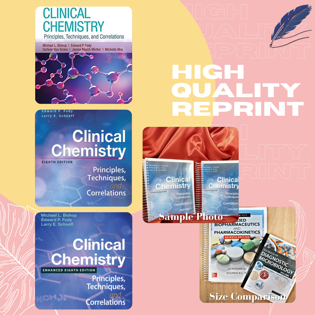 70/80gsm colored reprint Clinical Chemistry 8th/8th enhanced/9th edition Lazada PH
