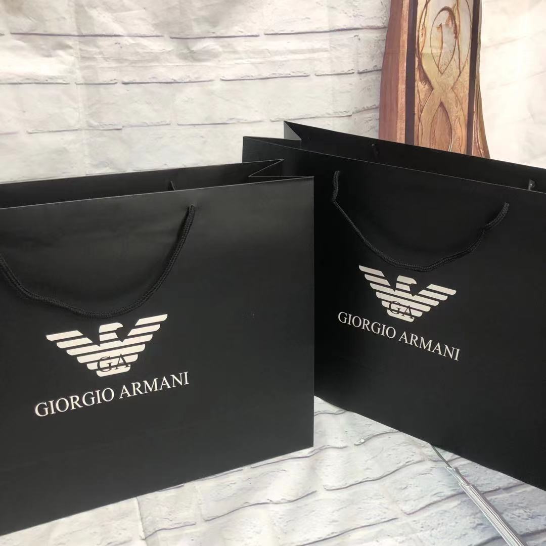 kkfashion Armani Tote bag gift bag clothing bag universal paper bag logo  brand bags handle paper | Lazada PH