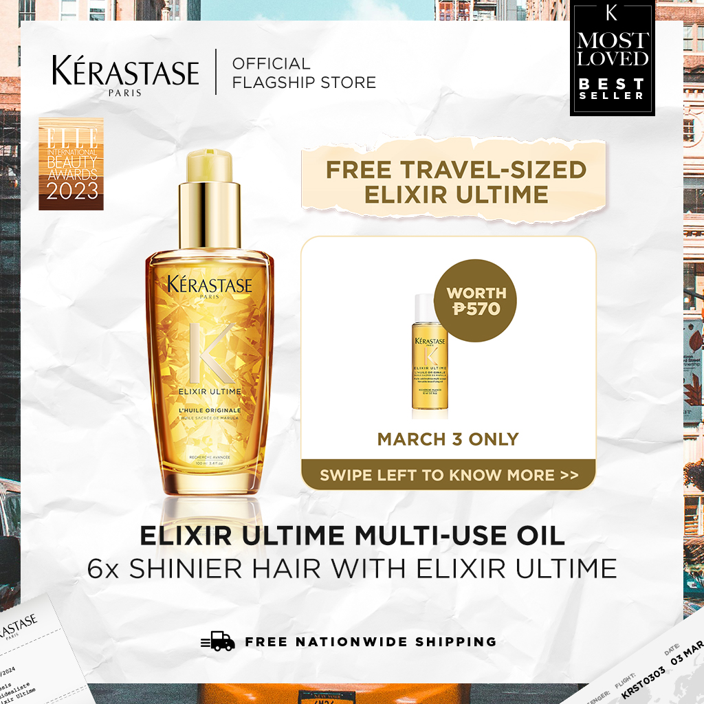 Kerastase Elixir Ultime Original Hair Oil for Shiny Hair Lazada PH