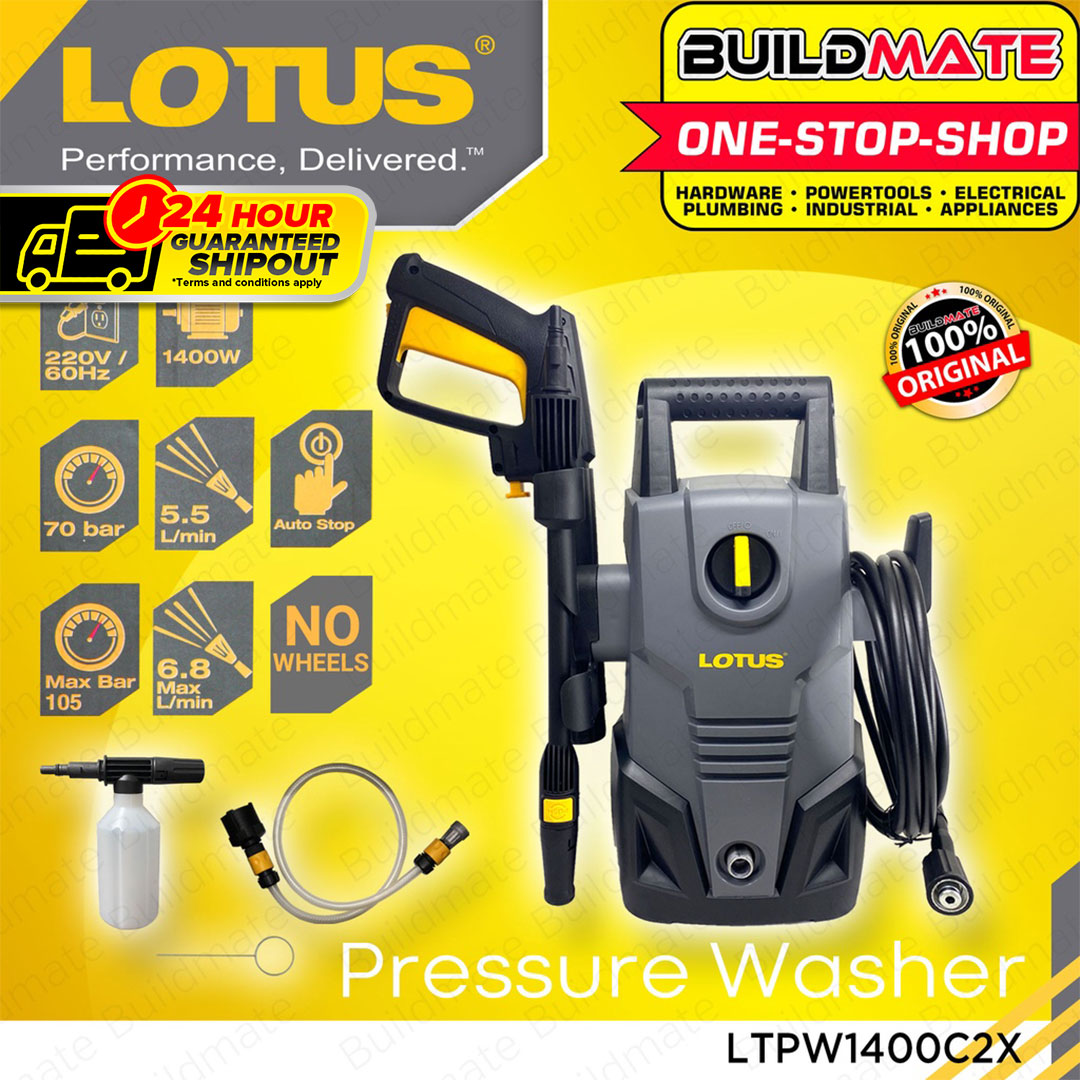 🚀24HR SHIP OUT🚀 Lotus Pressure Washer 1400W LTPW1400C2X with Soap