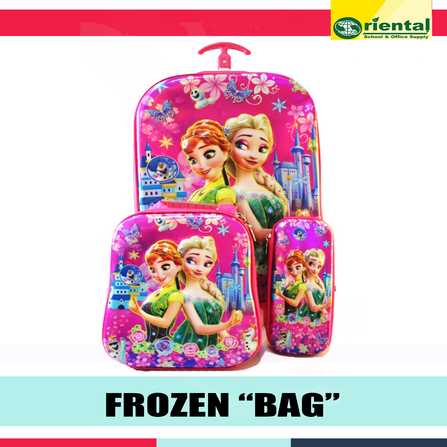 Stroller Frozen Pocketbook Frozen Trolley Bag Kids School Or