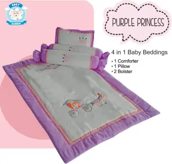 purple baby bedding set