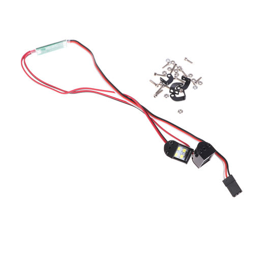 HAHA 1 Cặp Đèn Pha LED Mô Hình Điều Khiển Từ Xa Đèn Rọi Cho Xe Địa Hình RC 1/10 RC4WD D90