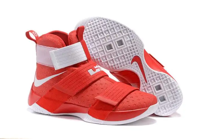 red lebron basketball shoes