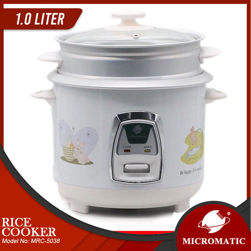 Micromatic MRC5038 1.0Liters 5cups Rice Cooker with Steamer Lazada PH