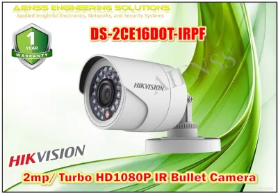 DS-2CE16D0T-IRPF 2MP (2.8mm/3.6mm lens) HIKVISION 1080P Outdoor 4in1 Bullet Turbo HDTVI CCTV Camera 2 YEARS WARRANTY