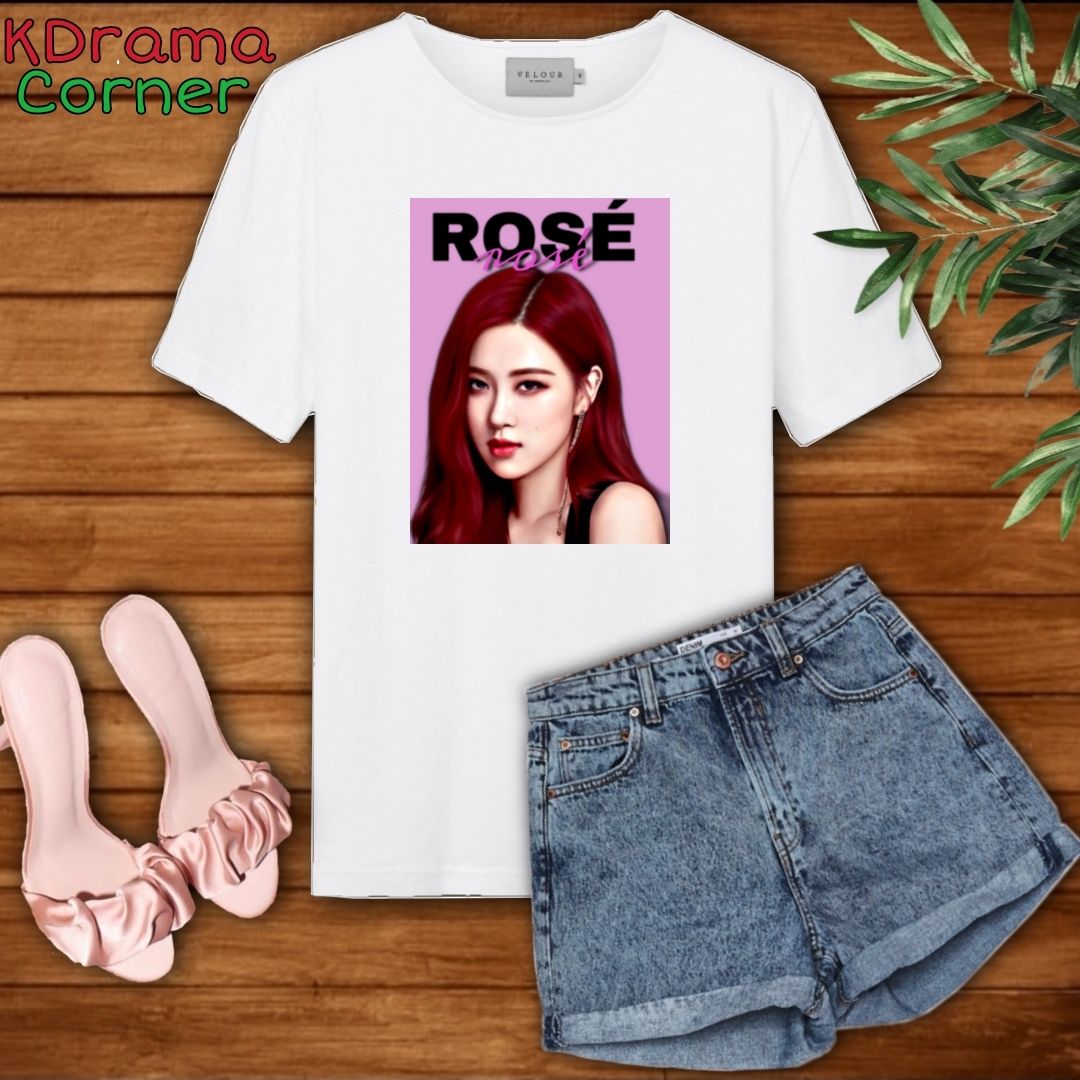 Rose blackpink hot sale shirt