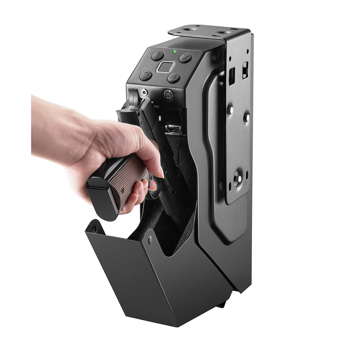 Fingerprint/Password Gun Safes Pistol Safe Box Steel Gun Box Security