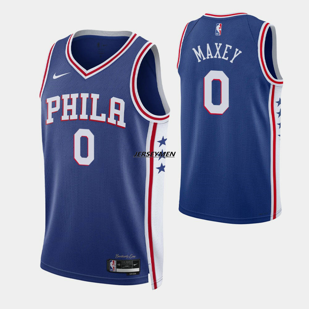2022-23 New Original NBA Philadelphia 76ers #0 Tyrese Maxey Jersey ...