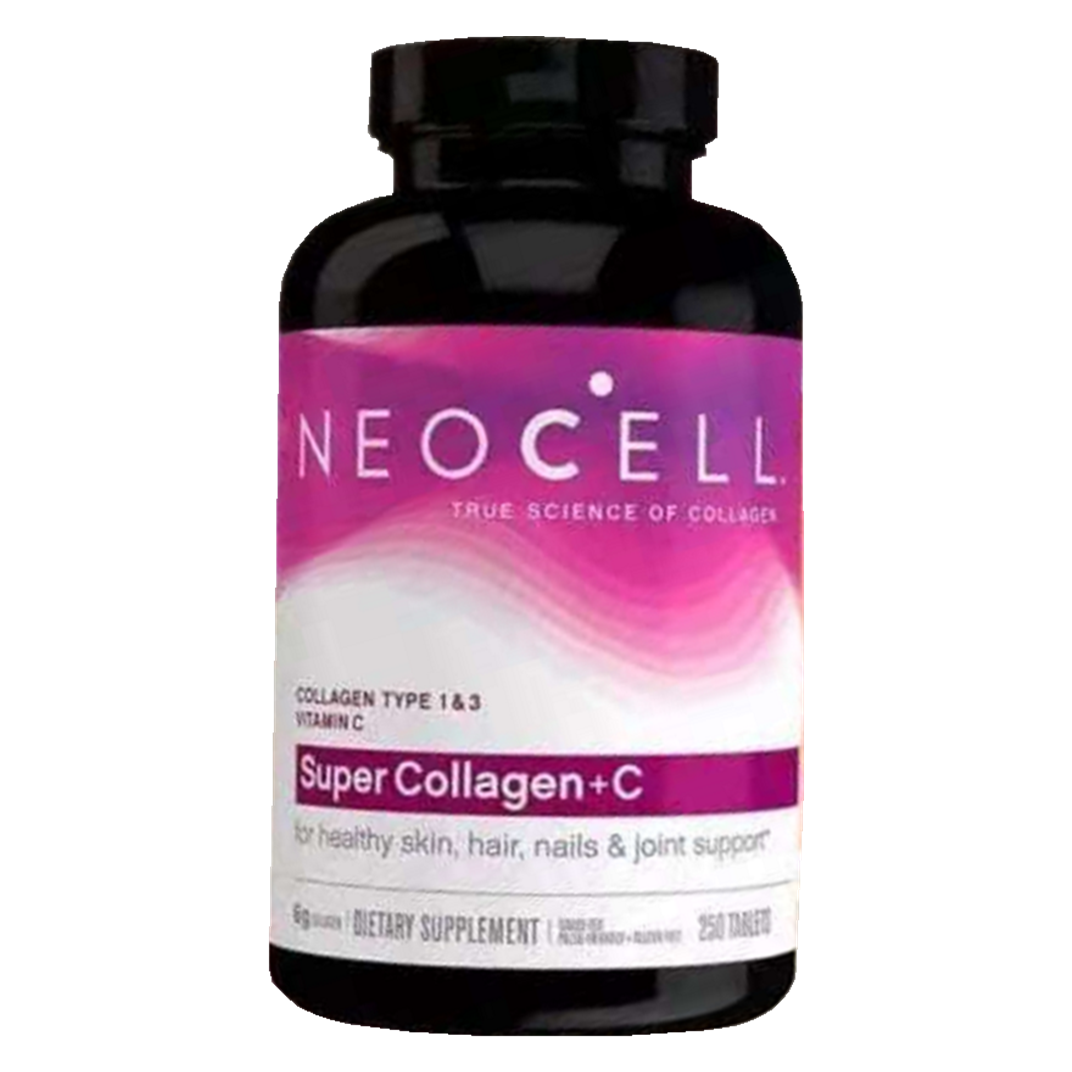 New NeoCell Super Type 1 and Type 3 Collagen Plus C Tablets 250 Tablets