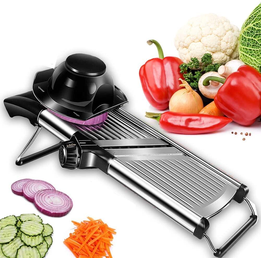 Mandoline Slicer for Kitchen Vegetable Chopper With Cleaning Brush