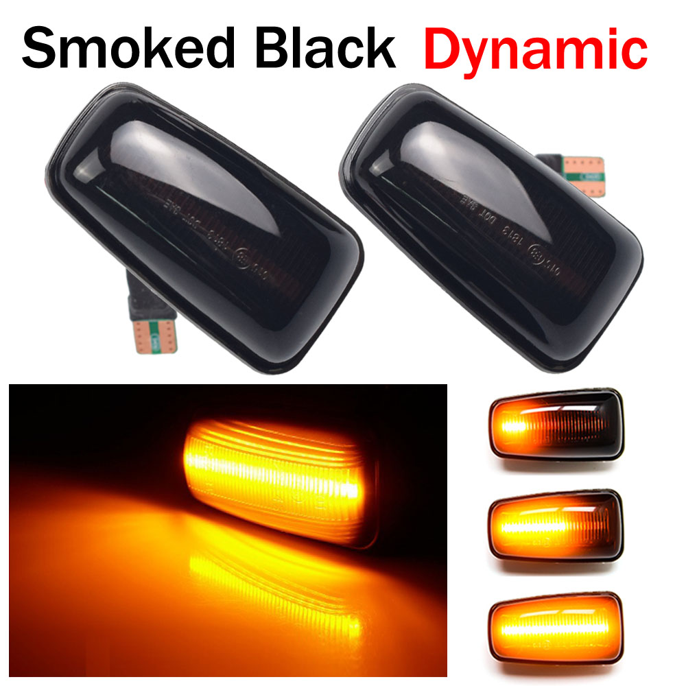 Flashing Car Turn Signal Lamps Side Marker Lights Lateral LED For